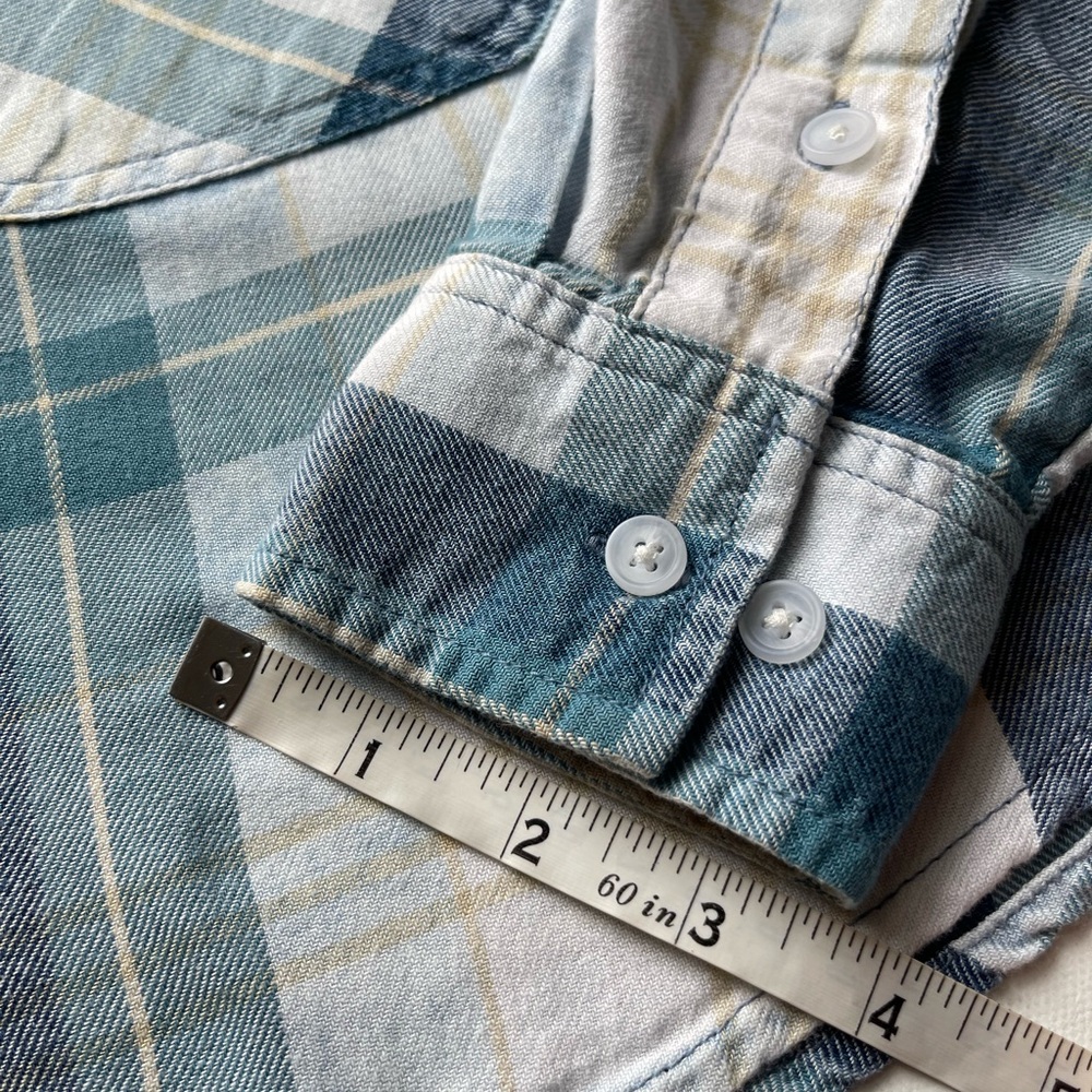 American Eagle Outfitters Oversized Hooded Flannel Shirt XS - Picture 6 of 9